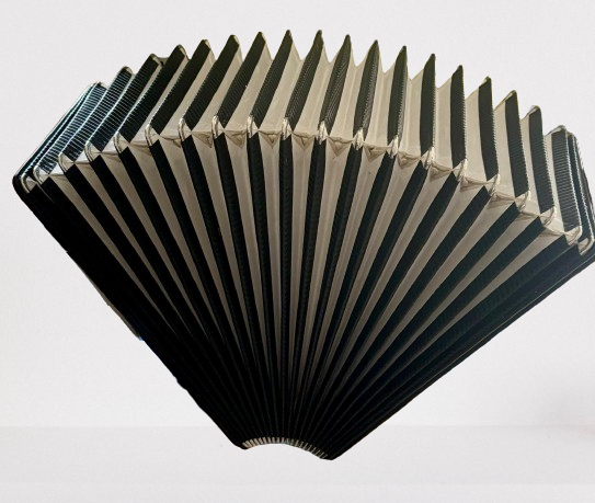 New Accordion Bellows, With Frame,  Black&White